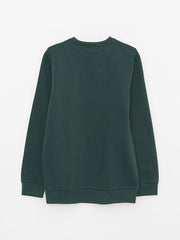 LC WAIKIKI Crew Neck Long Sleeve Printed Men's Thick Sweatshirt - Smgarment's