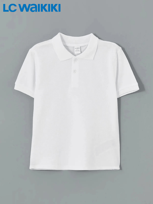 LC WAIKIKI Polo Neck Basic Boy T-Shirt - Smgarment's