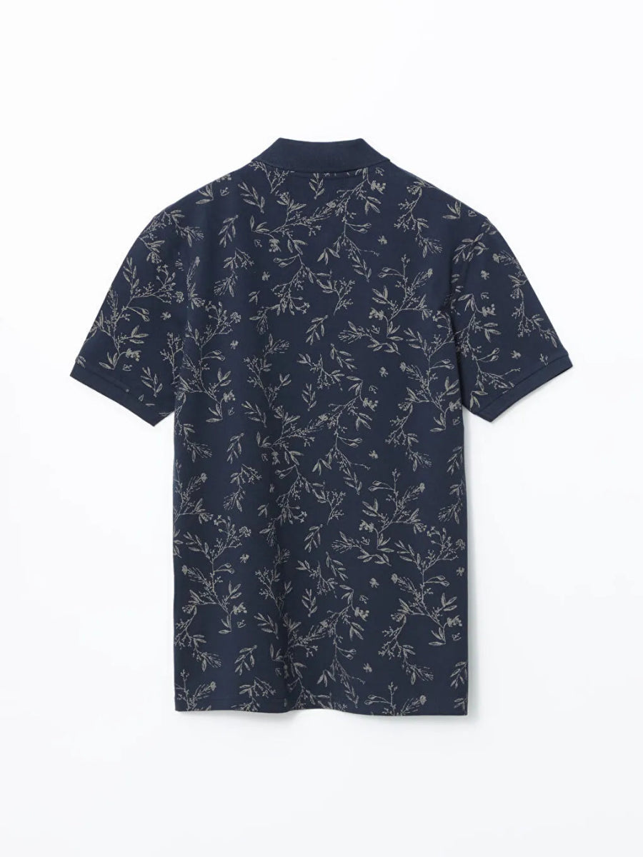 LC WAIKIKI Polo Neck Floral Men's Pique T-Shirt - Smgarment's