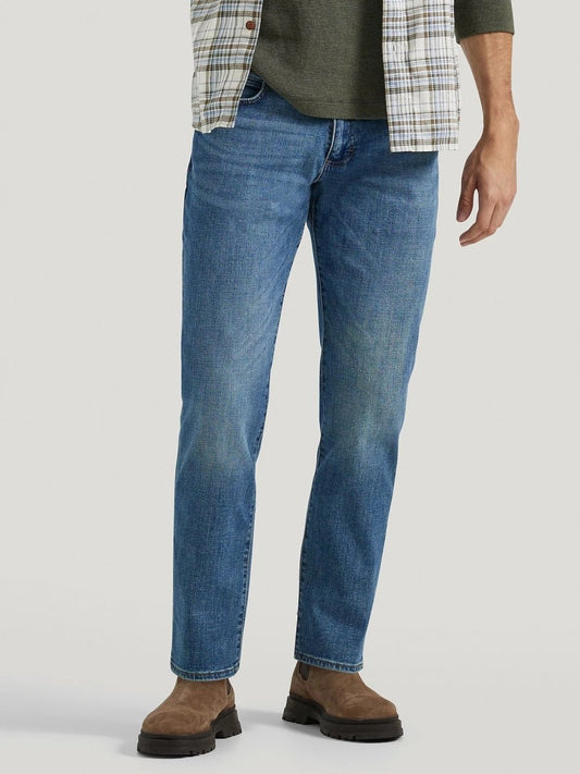 LEE Men's Extreme Motion MVP Straight Fit Tapered Jeans - Smgarment's