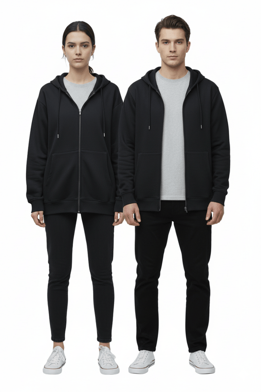 LEF Basic Zipper Hoodie - Smgarment's