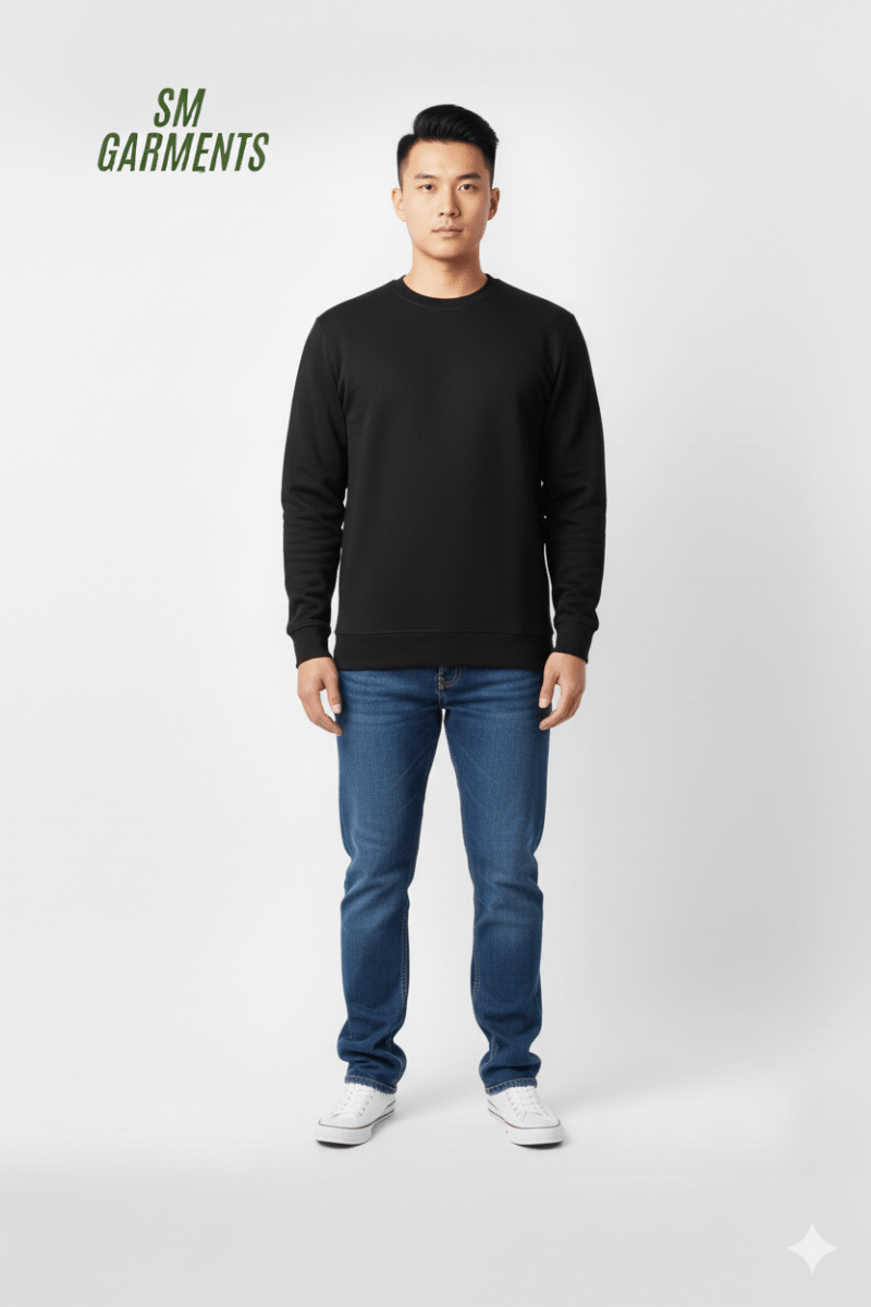 LEFTIES MENS Basic black Sweatshirt - Smgarment's