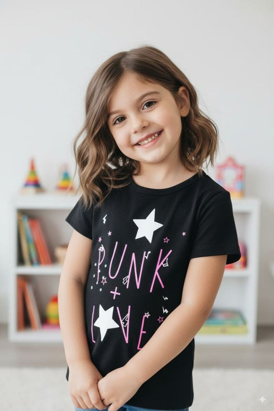 LH GIRLS PRINTED T SHIRT - Smgarment's