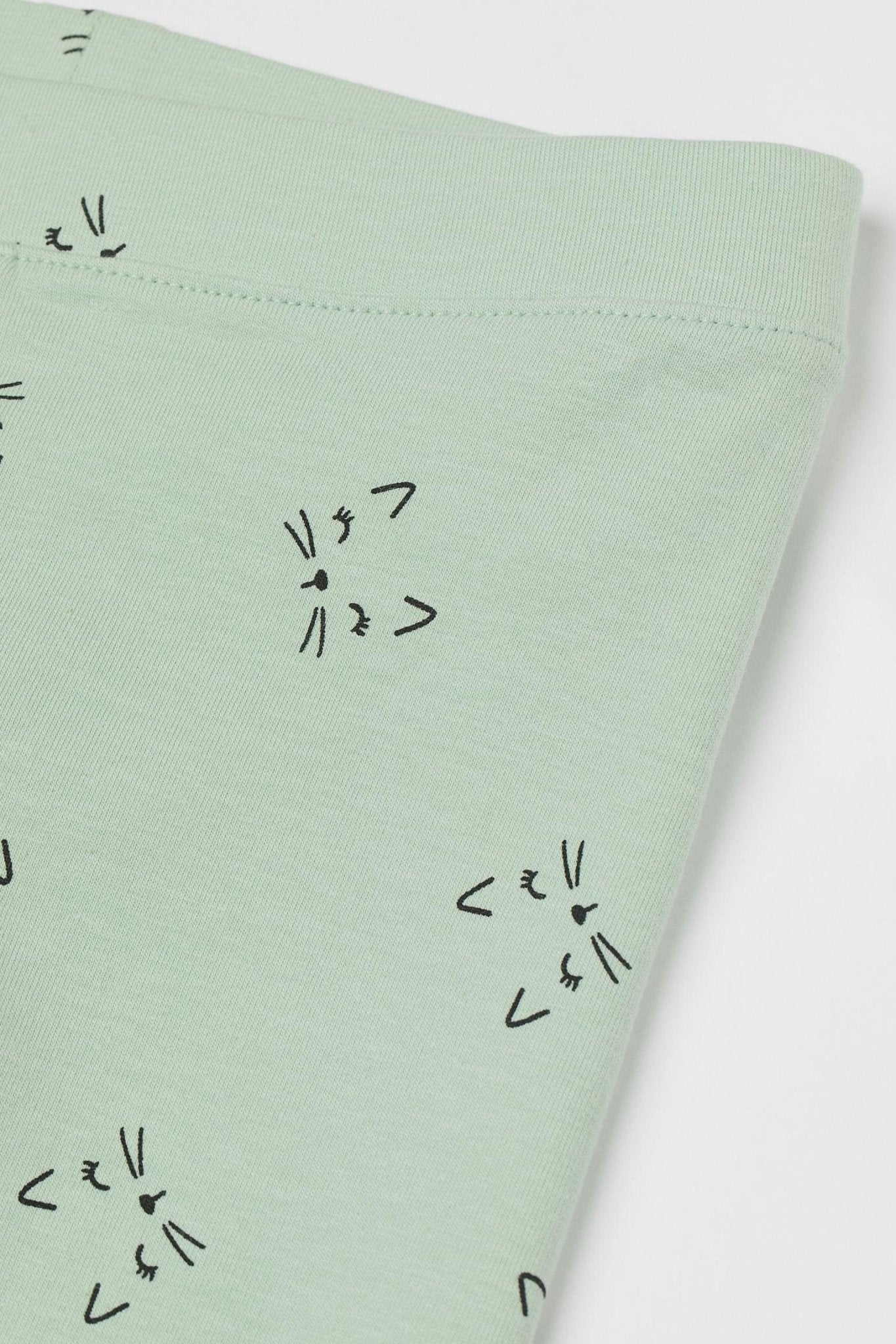 LIGHT GREEN CATS LEGGINGS - SMgarment's