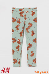 LIGHT GREEN RABBIT PRINT LEGGING - SMgarment's