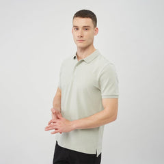 Light Pine Green Lion Lycra POLO - SMgarment's