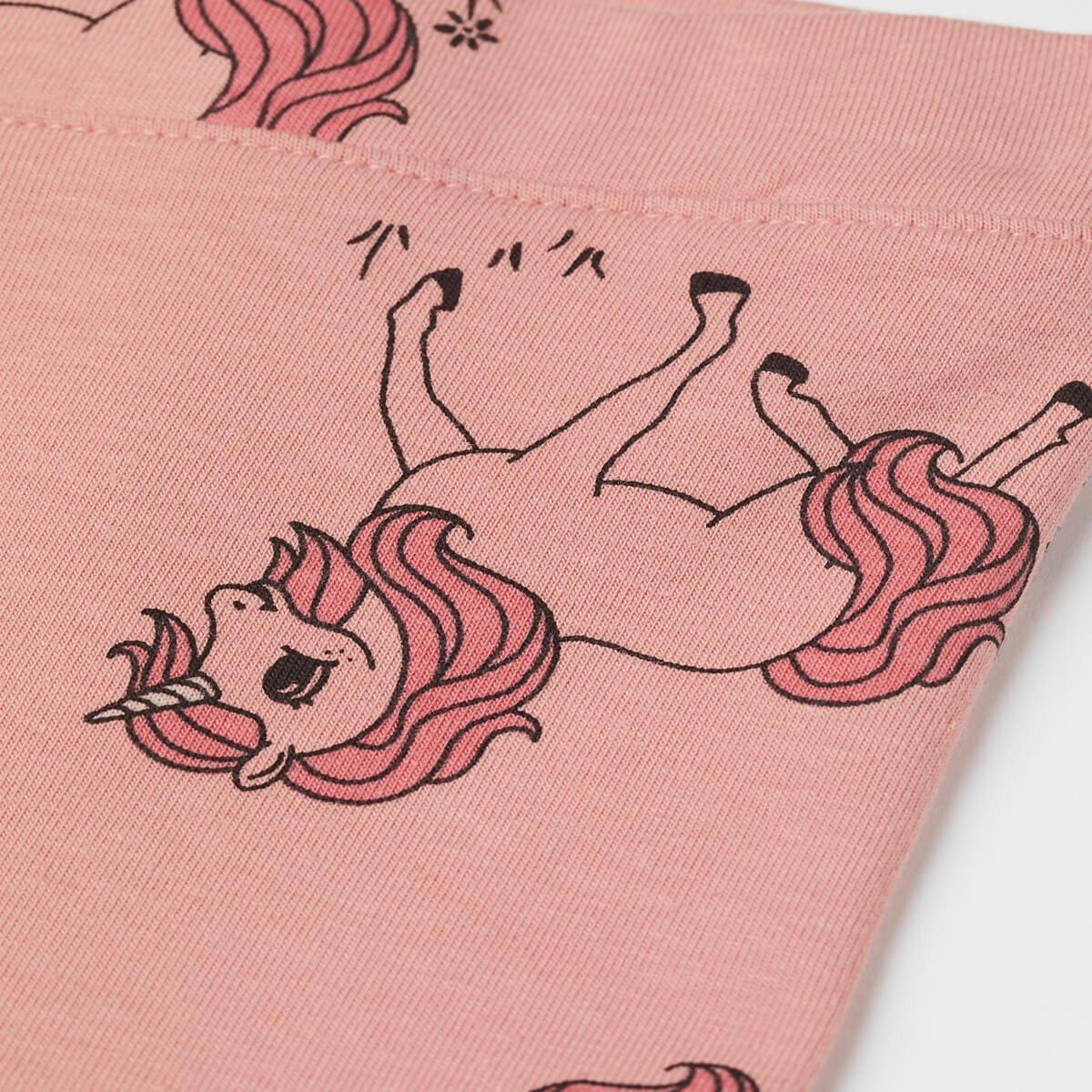 LIGHT PINK UNICORNS PRINTED LEGGINGS - SMgarment's