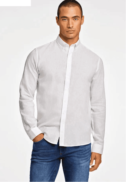 LINDBERGH Linen shirt Slim fit - SMgarment's