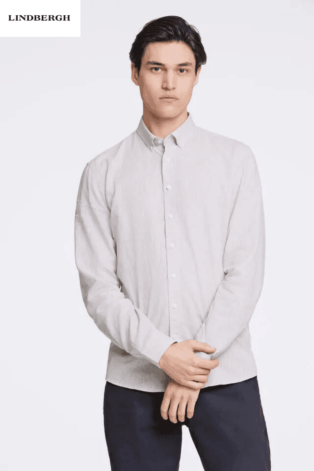 LINDBERGH Linen shirt Slim fit - SMgarment's