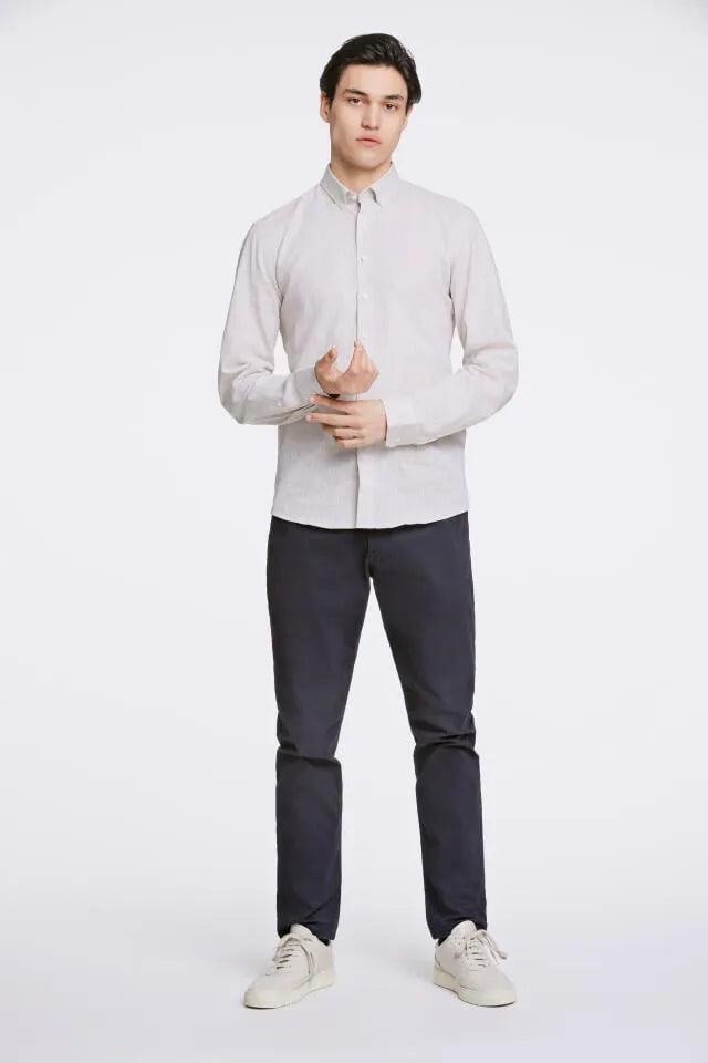 LINDBERGH Linen shirt Slim fit - SMgarment's