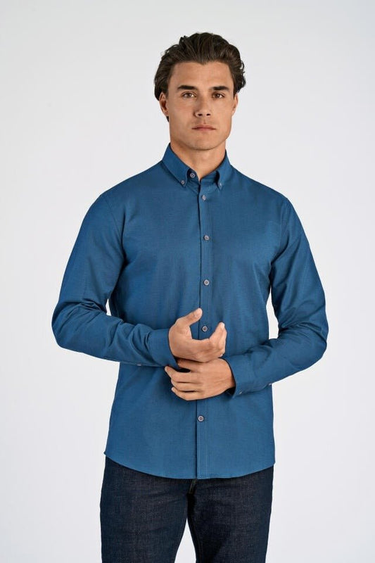 LINDBERGH Relaxed Fit Oxford Shirt Superflex - Smgarment's