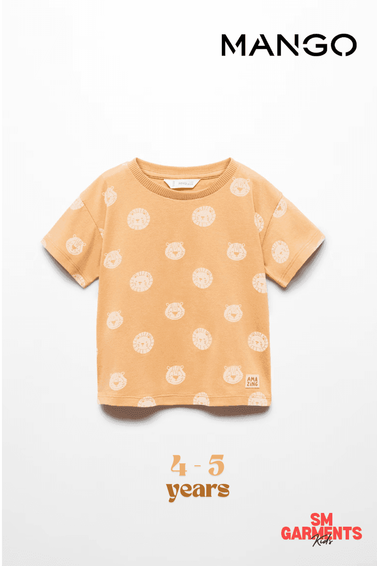 LION PRINT T - SHIRT - Smgarment's