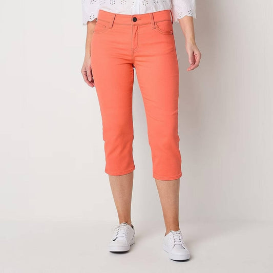LIZC Sara Crop Mid Rise Essential Pink Capri - Smgarment's