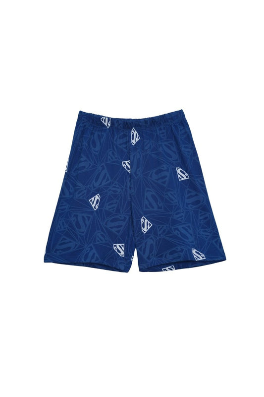 LOONEY TOONS Boys' Superman Logo Print Athletic Shorts – Blue - Smgarment's