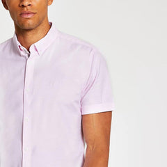 Maison Riviera Oxford Short Sleeve Shirt - Smgarment's