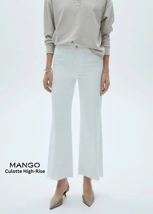 MANGO Catherin Culotte High - Rise Jeans - Smgarment's