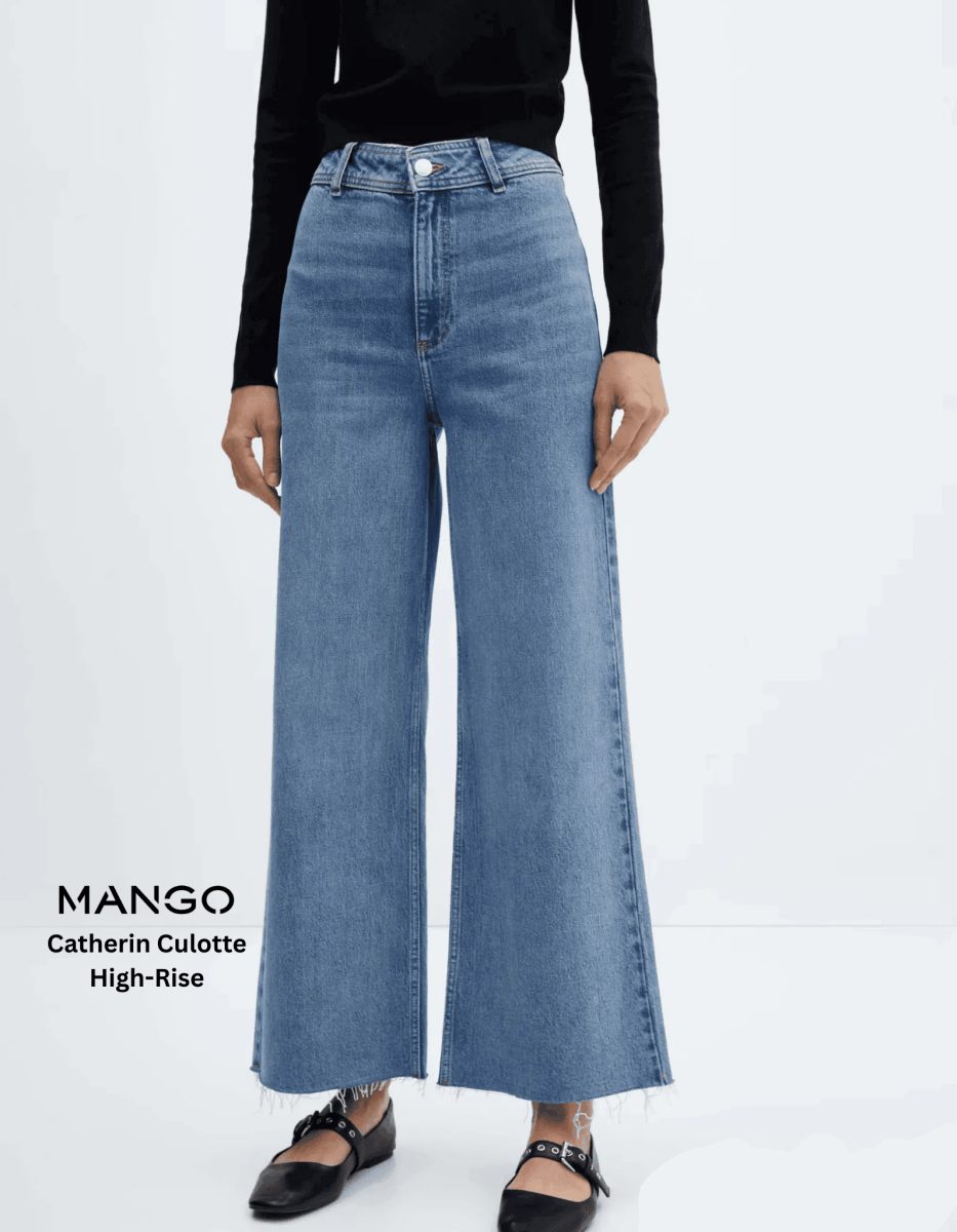 MANGO Catherin Culotte High - Rise Jeans - Smgarment's