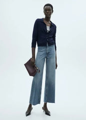Mango Catherin culotte high - rise jeans - Smgarment's