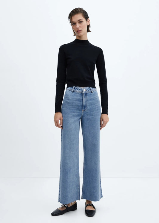 MANGO Catherin high - rise culotte jeans - Smgarment's