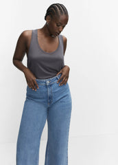 MANGO Catherin high - rise culotte jeans - Smgarment's