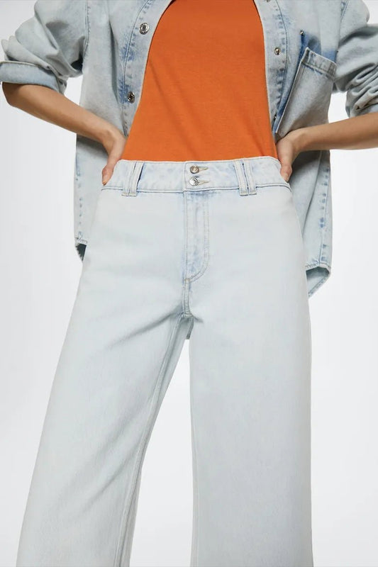 MANGO CULOTTE Mid Rise Jeans - Smgarment's