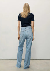 MANGO Danila Wide Leg High - Rise Jeans - Smgarment's