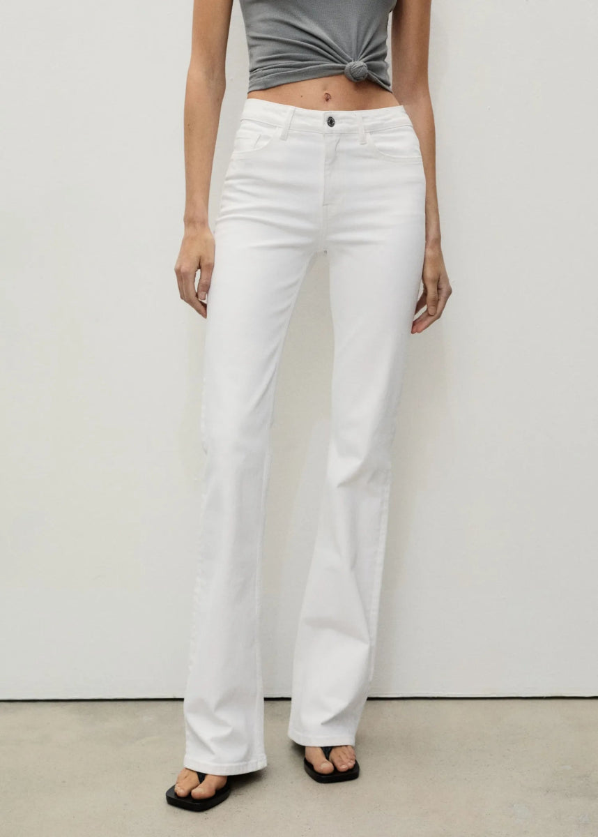 MANGO Fiona flared mid - rise jeans - Smgarment's