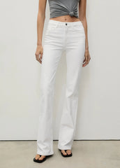 MANGO Fiona flared mid - rise jeans - Smgarment's