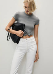 MANGO Fiona flared mid - rise jeans - Smgarment's
