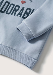 MANGO GIRLS Oversized message sweatshirt - Smgarment's