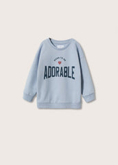 MANGO GIRLS Oversized message sweatshirt - Smgarment's
