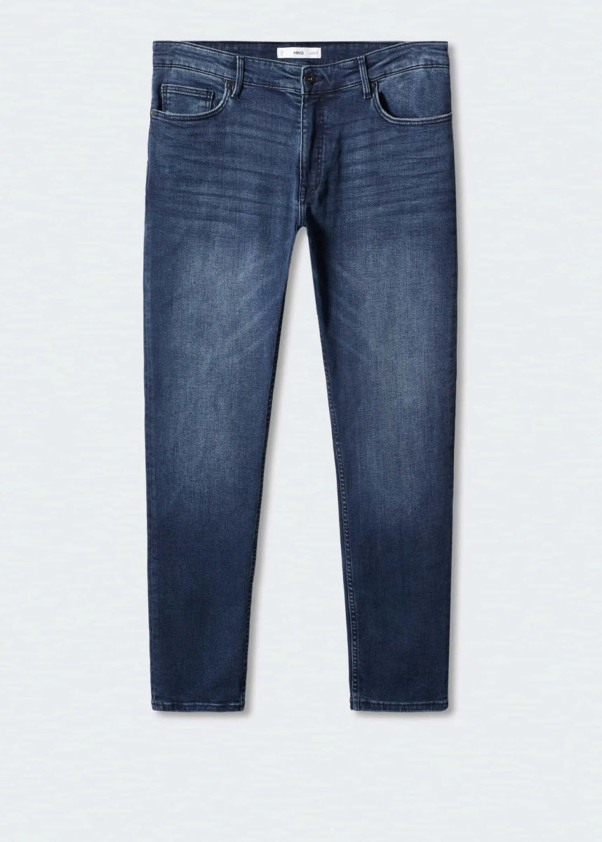 MANGO Jude Skinny Fit Deep Dark Blue Jeans - Smgarment's