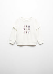 MANGO KIDS Printed message sweatshirt - Smgarment's