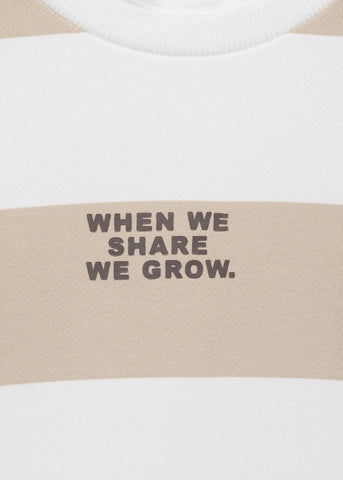 MANGO KIDS Striped cotton - blend sweatshirt - Smgarment's