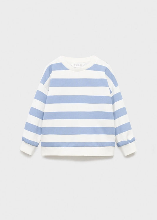 MANGO KIDS Striped cotton - blend sweatshirt - Smgarment's