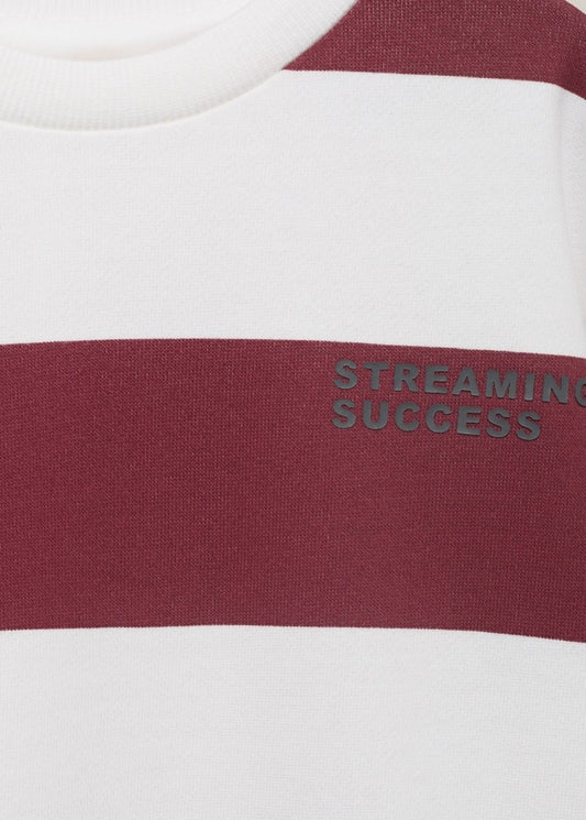 MANGO KIDS Striped cotton - blend sweatshirt - Smgarment's