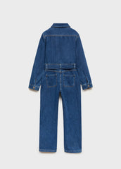 MANGO Long Denim Jumpsuit - Smgarment's