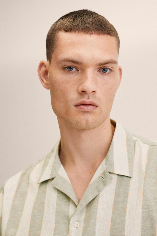 MNG Mens Striped Regular Fit Shirt