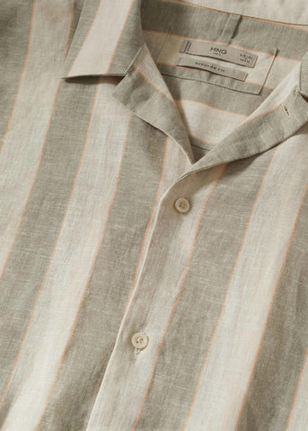 MNG Mens Striped Regular Fit Shirt