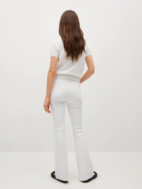 MANGO Medium - Rise Flared Jeans - Smgarment's