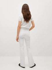 MANGO Medium - Rise Flared Jeans - Smgarment's