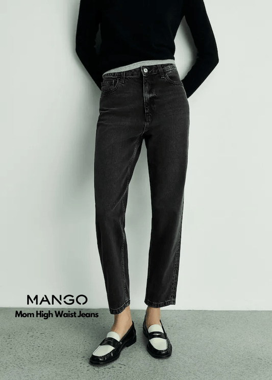 MANGO Mom High Waist Jeans - Smgarment's
