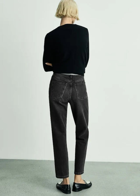 MANGO Mom High Waist Jeans - Smgarment's