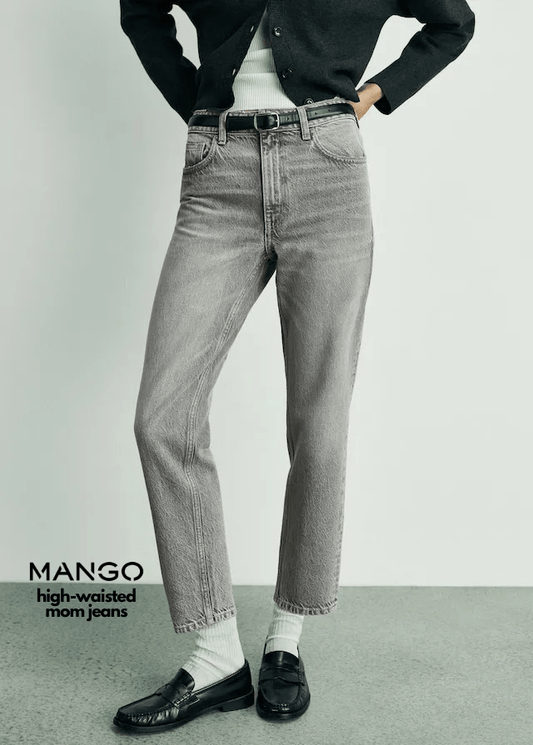 MANGO Mom High - Waisted Mom Jeans - Smgarment's