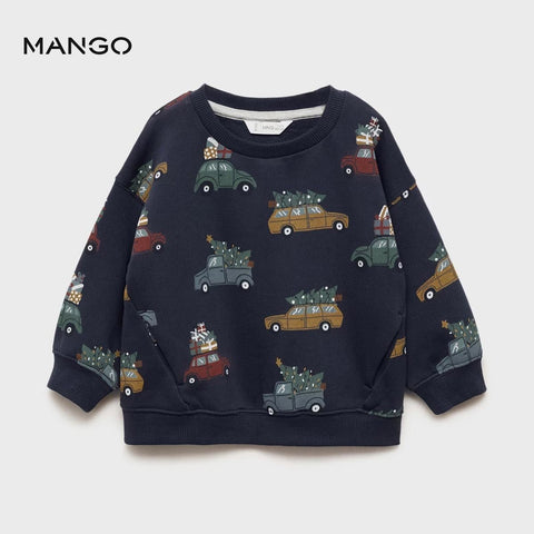 MANGO PRINTED SWEATSHIRT - Smgarment's