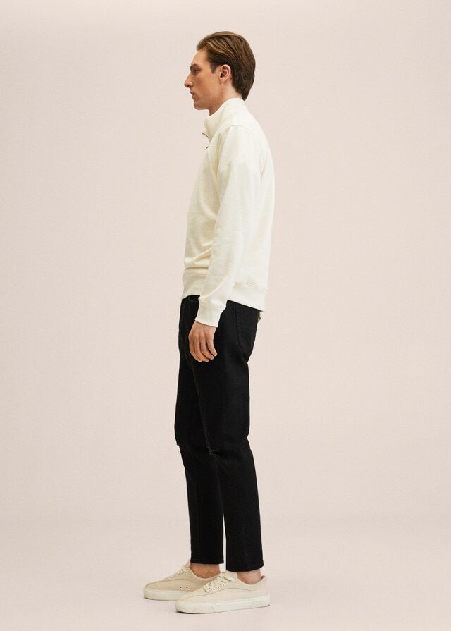 MANGO Ripped tapered - fit jeans - Smgarment's