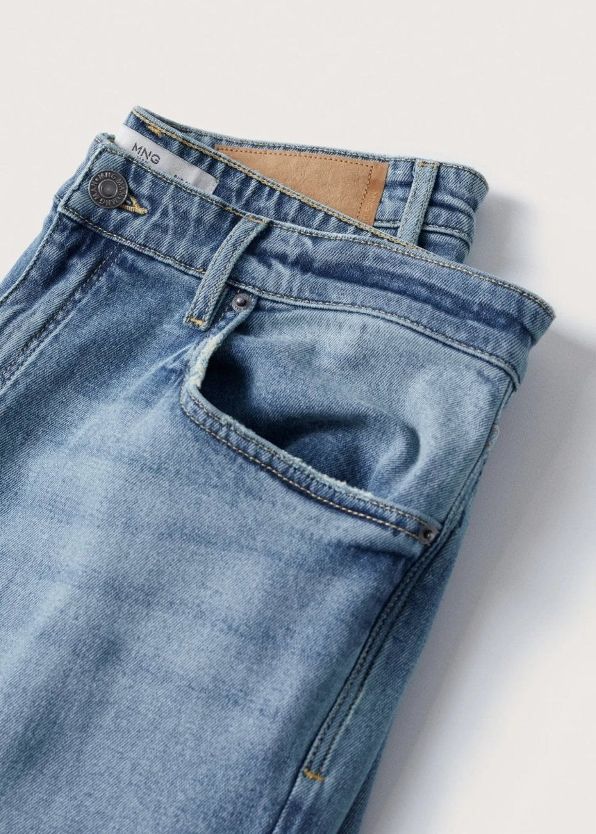 MANGO Ripped Tapered Fit TOM Jeans - Smgarment's