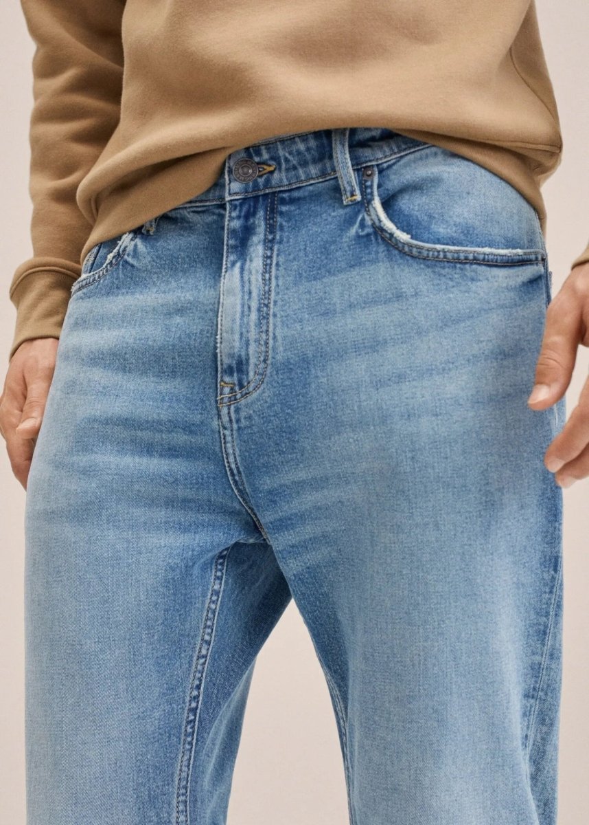 MANGO Ripped Tapered Fit TOM Jeans - Smgarment's