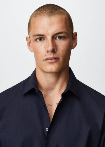 MNG Slim Fit Stretch Cotton Shirt