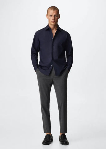 MNG Slim Fit Stretch Cotton Shirt